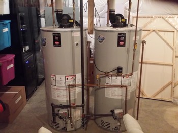 Installed 2. 50 gallon Bradford White power vent water heaters Barrington Hills, IL