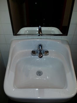 Installed commercial sink. Warrensville
